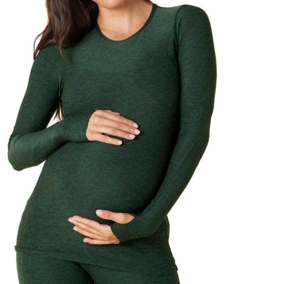 Beyond Yoga 498 Size XS Featherweight Count On Me Maternity Crew Pullover - Picture 1 of 2